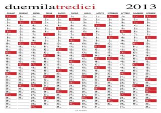 Ufficio Calendario Planning Planner 2013 118x84 Cm