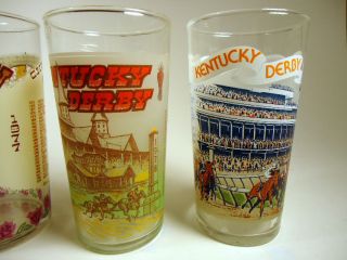 Huge Lot of 33 Kentucky Derby Glasses (1974   2004)   Collectible Mint