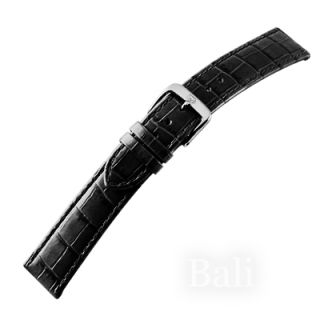 LEDERBAND DI MODELL BALI Kalb schwarz 20 mm Uhren Armband 25 00