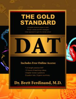Gold Standard DAT Prep Dental Admissions Test Book Dental Admission