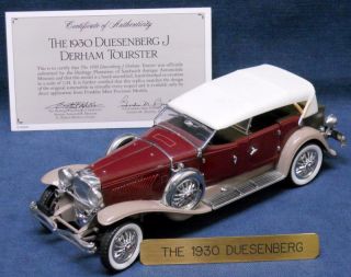 1930 Duesenberg J Derham Tourster Franklin Mint Precision Models