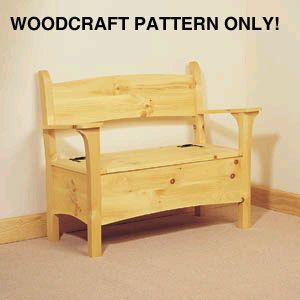 Deacons Bench Woodcraft Pattern by Sherwood Creations