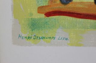 Picasso Cote DAzur Henri Deschamps Stone Signed Lithograph