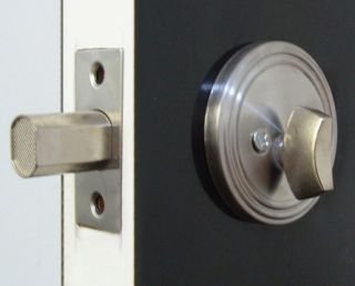 Deadbolt Single Cylinder Door Lock Set Brushed Steel D1