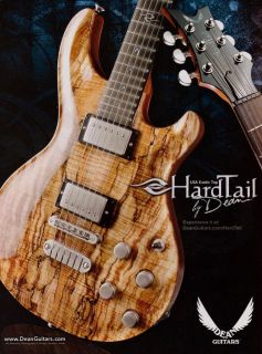 Dean USA Exotic Top Hardtail Guitar Print Ad