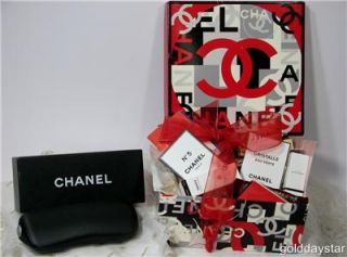 CHANEL~HUGE SKINCARE,PERFUME SAMPLE LOT W/ CHANEL BOX FILLED W/ 87