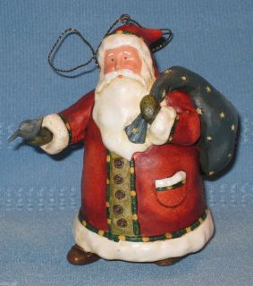 Lang Company Greeting Santa Christmas Ornament by Debi Hron 2004