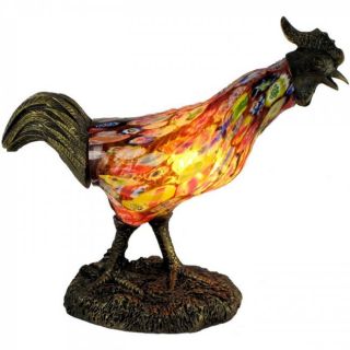 Pretty Rooster Millefleur Design Table Lamp 1250