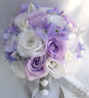 17 Pieces Wedding Bridal Bouquet Flowers Decoration Package Bride