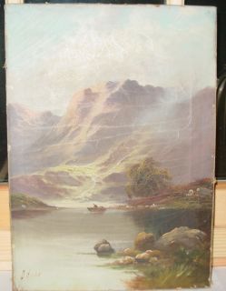  Painting of Highland Lochs British Signed David Hicks Beautiful