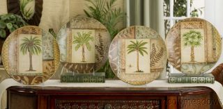 New Palm Tree Decorative Plate Choice Tropical Home Decor Coastal