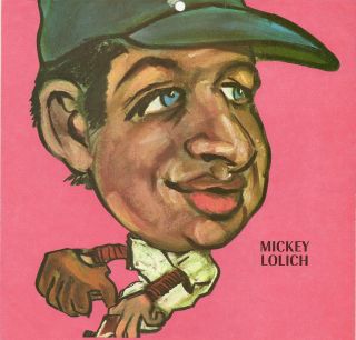 1968 Detroit Tigers Mickey Lolich Tasco Calendar