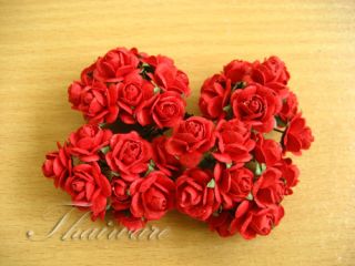100 Rose Mulberry Paper Flowers Craft Decoration s F002