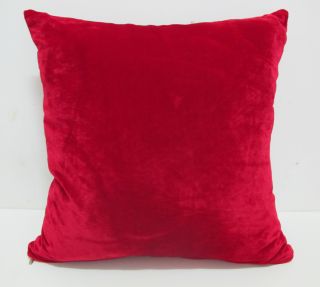   Burgundy Red Velvet Throw Pillow Case Cushion Cover Decorative Sofa