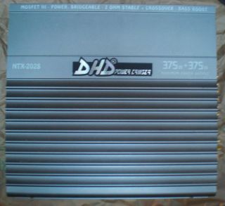 DHD Power Cruiser Amp NTX 2028 600 Watts 4 Channel Amplifier Untested