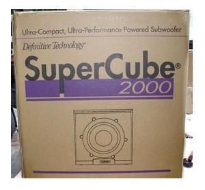 DEFINITIVE TECHNOLOGY SUPERCUBE 2000 COMPACT POWERED SUBWOOFER SUPER