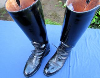 Dehner Motor Boots Size 10 Used Custom Made All Leather