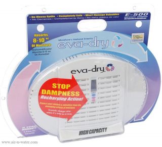 New White Eva Dry EDV Brand Mini Dehumidifier 5 Pint