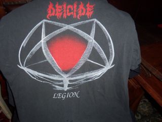 Deicide Legion T SHIRT USED XL 1992 PURE UNDERGROUND DEATH METAL