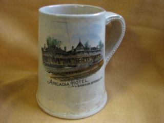 Arcadia Hotel Dawson Spring KY 1914 Advertising Mug