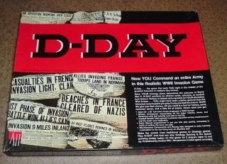 Day War Board Game Unpunched Avalon Hill 1977 UNPLAYED