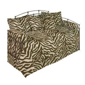  Zebra Daybed Bedding Brown Tan Twin New