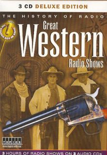  great western radio shows 3 hours on this 3 audio cd deluxe edition