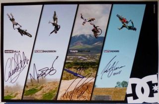  Nate Adams Robbie Madison Andre Villa Signed DC Poster x Games