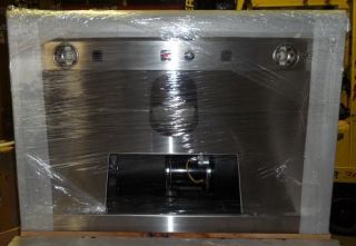 DCS VH12 36HS 36 RANGE HOOD WITH HEAT LAMPS   STAINLESS STEEL