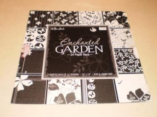 Enchanted Garden The Paper Studio 12 x 12 Scrap Book Stack Butterflies