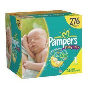 Pampers Baby Dry Diapers Sizes NB 5 Large Boxes