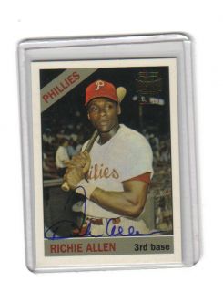 2002 Topps Archives Richie Dick Allen Auto Signed Phillies Dodgers On