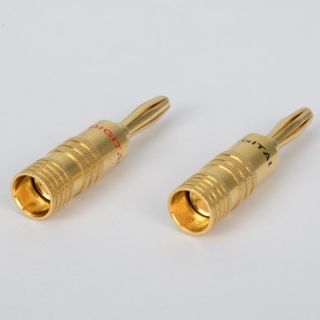  Metal Banana Adaptor Plug Jack Male Audio Connector Cable NE