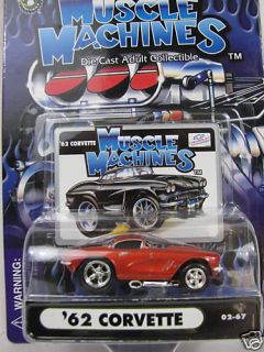 Muscle Machines  62 Corvette 1 64 Diecast Car