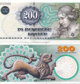 denmark 200 kroner denmarks nationalbank 2008 like pick 62 signatures