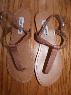 New Steve Madden P Debbi Brown Tan Flip Flop Sandals 6 6 5 7 7 5 8 8 5