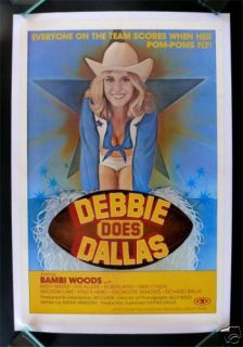 Debbie Does Dallas Original Movie Poster 1978 Adult X