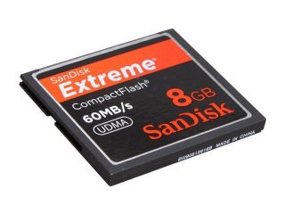 SanDisk Extreme 8GB Compact Flash CF Flash Card Model SDCFX 008G A61