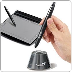 programmable two button pen and included pen holder