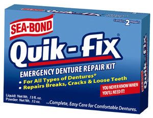  Seabond Quik Fix Quik Fix Denture Repair Kit Discontinued WOW