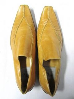 Dino Bigioni Tan Camel Leather Loafers Shoes 10 43
