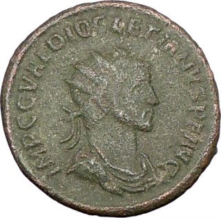 Diocletian 295AD Authentic Genuine Ancient Roman Coin Jupiter Victory