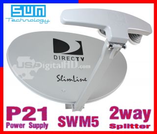 Direct DirecTV DTV Slimline Ka KU Kaku Satellite Dish Antenna SWM5