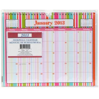 2013 Spiral Wall Desk Pad Scheduling Monthly Calendar planner