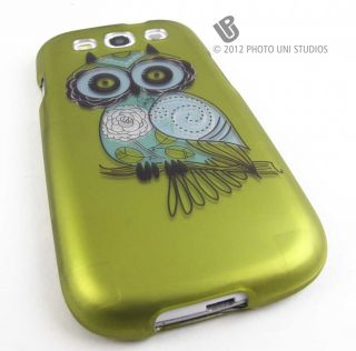Vintage Owl Design Hard Shell Case Cover Samsung Galaxy s 3 III S3