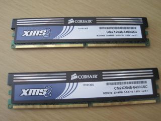  4GB Memory DDR2 2x2GB PC2 6400 800MHz Non ECC Desktop PC Memory