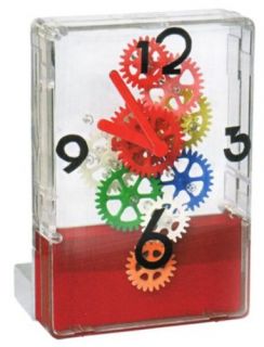 Desktop Clock Fascinations GearUp Multi Color (Red Base) Watch Gears