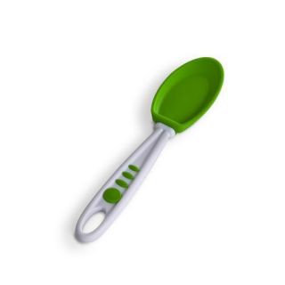 Curious Chef Soft Green Silicone Flexible Mixing Spoon