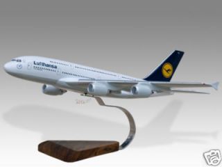 Airbus A380 Lufthansa Wood Desktop Airplane Model