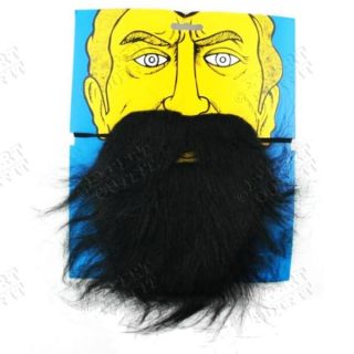 Fake Beard Mustache Black Costume Disguise Theater Prop Wholesale New